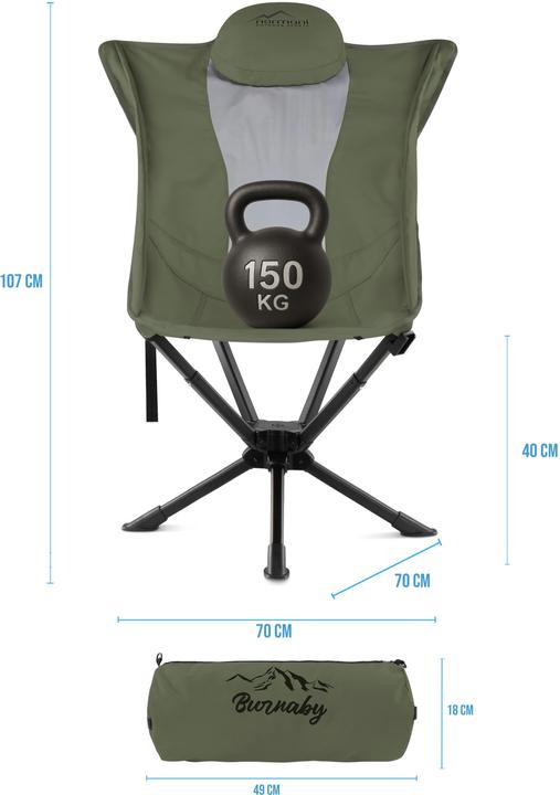 Produktbild Normani Campingstuhl Burnaby - 9695