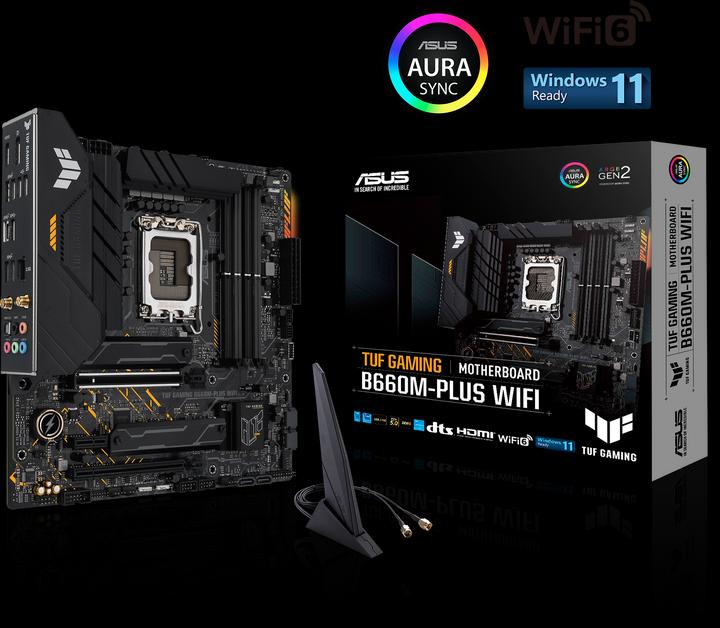 Produktbild ASUS TUF GAMING B660M-PLUS (LGA 1700, Intel B660, mATX)