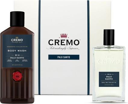 Cremo Palo Santo Gift Set for Men Eau de Toilette 100ml Body Wash 473ml Woody Fragrance (Parfum set)