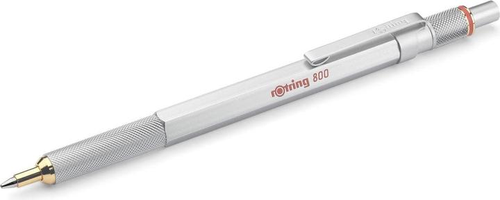 Produktbild Rotring Kugelschreiber 800 Silber, M-Schwarz Geschenkbox (Silber, Rot, 1 x)