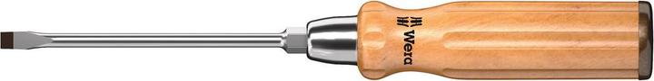 Produktbild Wera Schraubendreher 930 A Schlitz Klingendicke1,6xB9xL175mm rund CV-Molybdän BlackPoint-Spitze Buchen... (Schlitz)