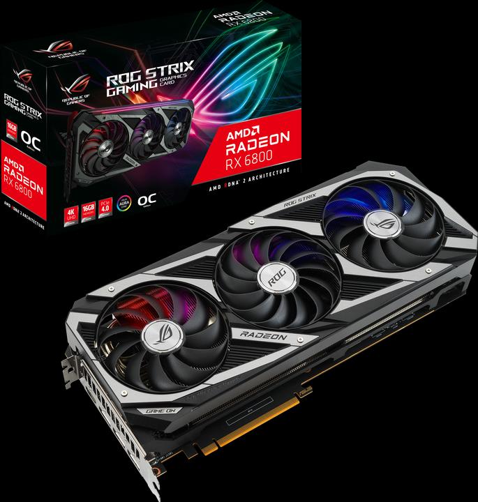 Actual product image ASUS Radeon ROG STRIX RX 6800 O16G GAMING (16 GB)