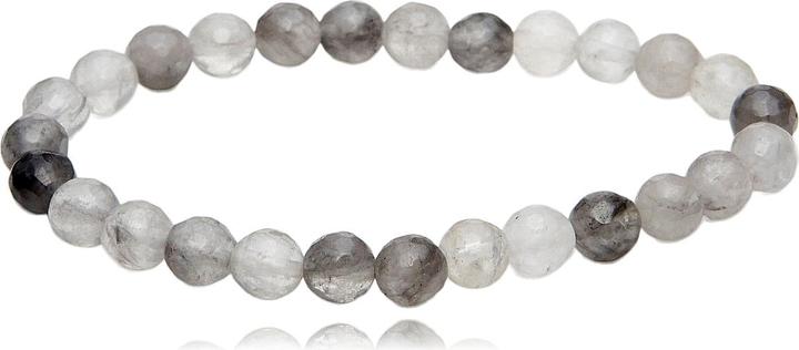 Leyda Armband Grauquarz (18 cm, Stein)