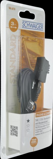 Produktbild Schwaiger TAE/DSL Steckeradapter mit Modemkabel