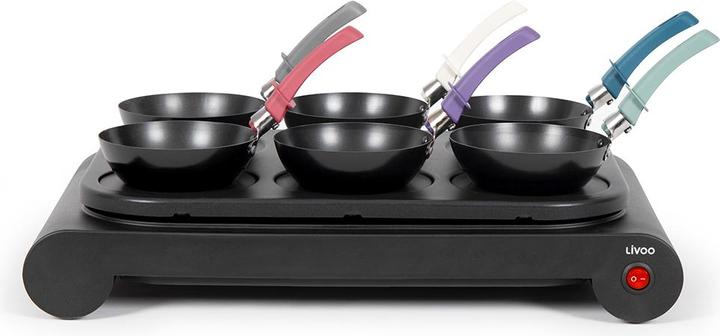 Produktbild Livoo Set Mini-Wok, Crêpe-Eisen und Grill (EU-Stecker)