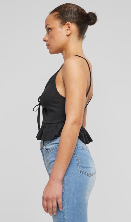 Immagine prodotto Urban Classics Top con volant in piqué Waffle da donna - 137877 (4XL)