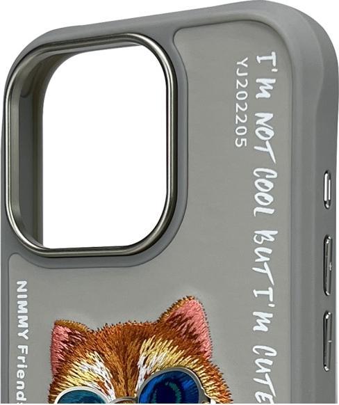 Produktbild Nimmy case iPhone 16 Pro 6.3" gray Glasses Cool Cat (Apple iPhone 16 Pro)