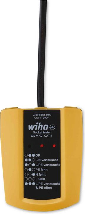 Produktbild Wiha Steckdosentester (CAT II 300V)