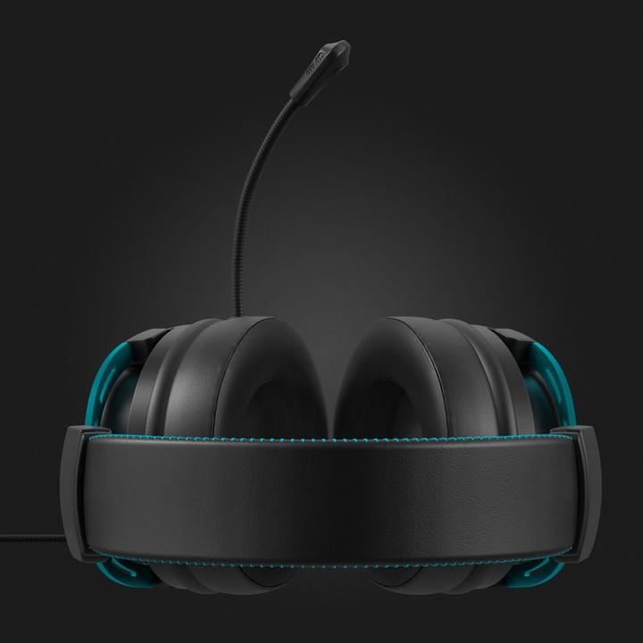 Actual product image Lamax LMXHDE1 headphones/headset Wired Head-band Gaming Black (Cable)