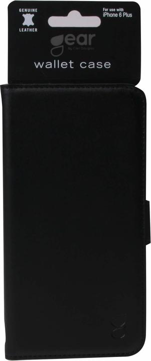 Actual product image Gear iPhone 6 5.5 Wallet blk Leth. (Apple iPhone 6 Plus)