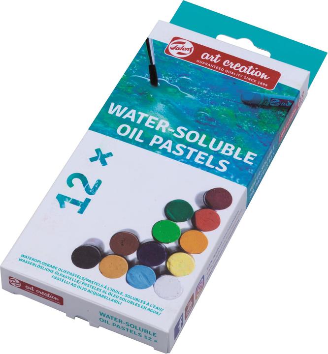 Produktbild Talens Wasserlösliche Ölpastelle Set 12# (Mehrfarbig, 12 x)