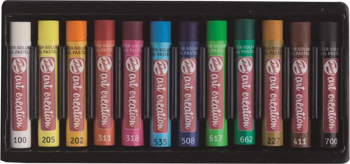 Produktbild Talens Wasserlösliche Ölpastelle Set 12# (Mehrfarbig, 12 x)