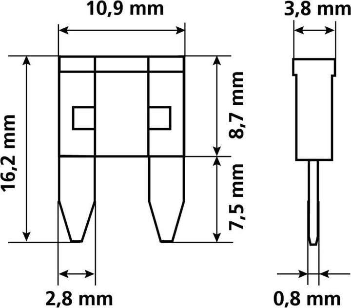 Actual product image Lampa Set of 10 assorted micro-blade fuses 12/32V