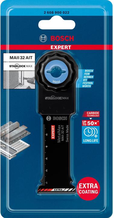 Actual product image Bosch Professional Zubehör Expert MetalMax MAII 32 AIT blade for multifunctional tools, 70 x 32 mm
