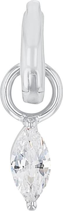 Amor Charms für Damen, 925 Sterling Silber, Zirkonia synth. (Silber 925)