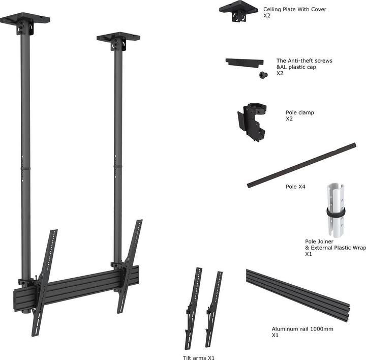 Image du produit Multibrackets M Ceiling Mount Pro MBC1USD