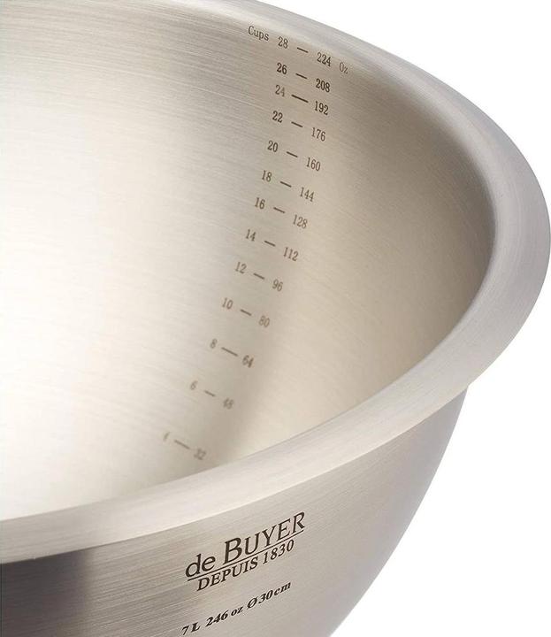 Produktbild de Buyer Schlagschüssel rund Ø 30cm, Boden silikonbeschichtet (30 cm, 7 l, 1 x)