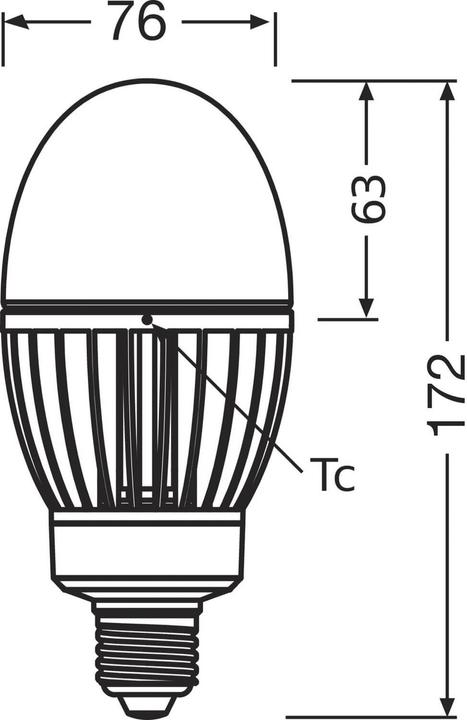 Productafbeelding Ledvance HQL LED P 3600LM 29W 827 E27 (E27, 29 W, 3600 lm, 1 x, E)