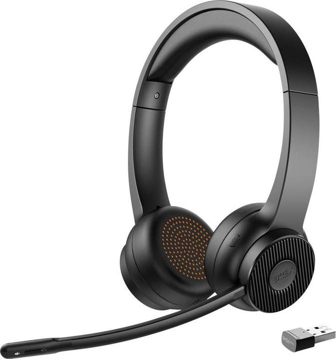 Image du produit Eksa H16 Computer On Ear Headset Bluetooth® Schwarz Noise Cancelling, Mikrofon (Sans fil, USB-A)