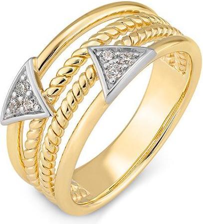 Breuning RING - BRILL. 0,12 Ct. H/si (51, 750/18 K Gold)