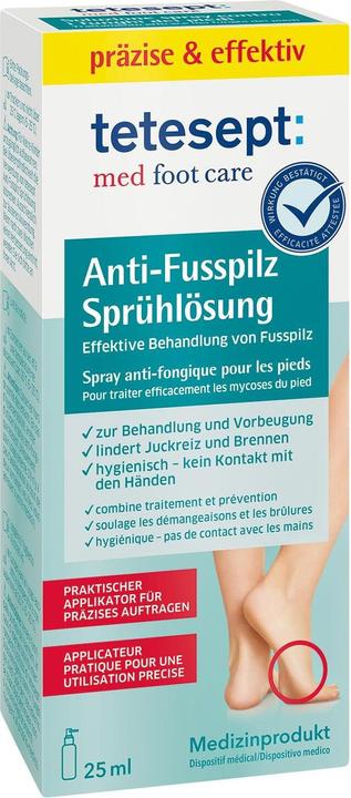 Produktbild Tetesept Anti Fusspilz (Fusscrème & Fussgel, 25 ml)