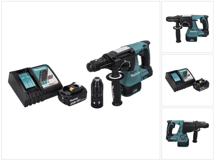 Productafbeelding Makita DHR 243 RF1 Accuboormachine 18 V SDS plus Brushless + 1x oplaadbare accu 3.0 Ah + lader (Oplaadbare batterij)