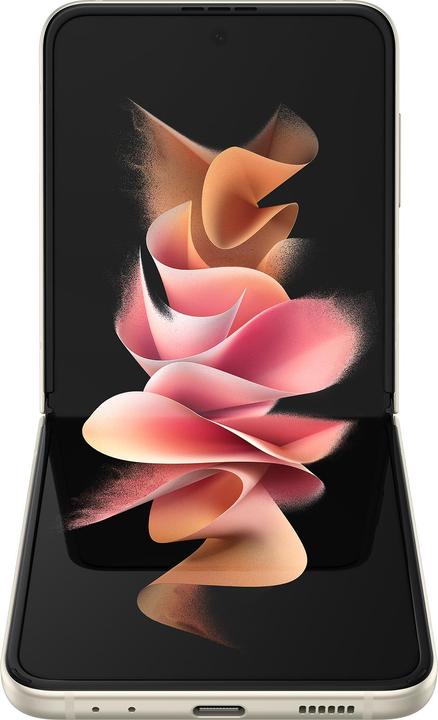 Actual product image Samsung Galaxy Z Flip3 5G EU (256 GB, Cream, 6.70", SIM + eSIM, 12 Mpx, 5G)