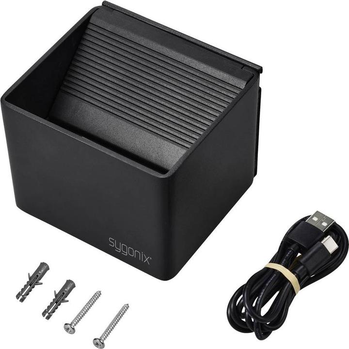 Actual product image Sygonix SY-6053268 LED wall light with motion detector LED LED permanently installed (250 lm)