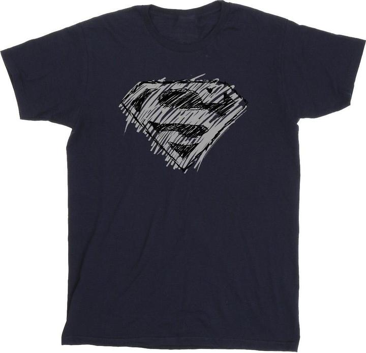 Superman Logo Sketch TShirt (5XL)