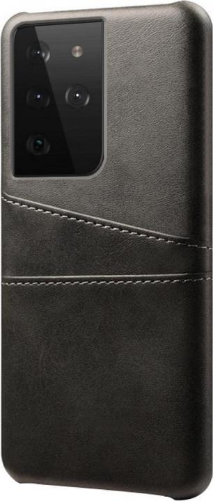 Produktbild Screenguard Samsung Galaxy S21 Ultra CardCaddy Leder Backcase mit Kartenfächern (Samsung Galaxy S21 Ultra)
