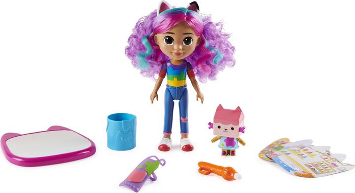 Immagine prodotto Spin Master Gabby's Dollhouse, set di gioco Deluxe Crea con Gabby Arcobaleno, bambola e accessori, con lavagnett