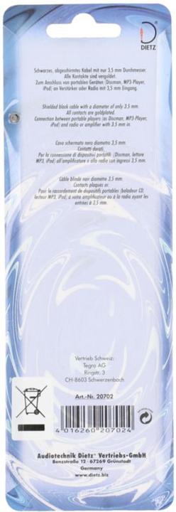Image du produit Dietz Câble jack (1.50 m)