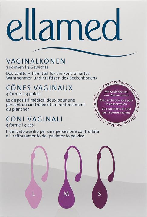 Actual product image Ellamed Vaginalkonen 3 Formen / 3 Gewichte