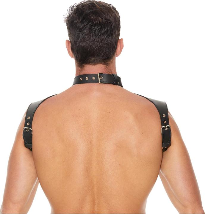 Actual product image Ouch! Men Harness with Neck Collar - One Size (One size)