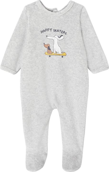 Actual product image Vertbaudet 2er-Pack Baby Samt-Strampler mit Hunden Oeko-Tex (50)
