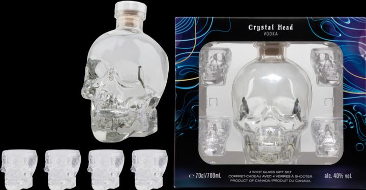Produktbild Crystal Head Vodka mit Etui und 4 Shotgläsern (1 x 70 cl)