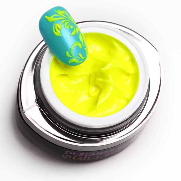 BrillBird Designer Gel Neon Gelb – 3ml (Neon Gelb)