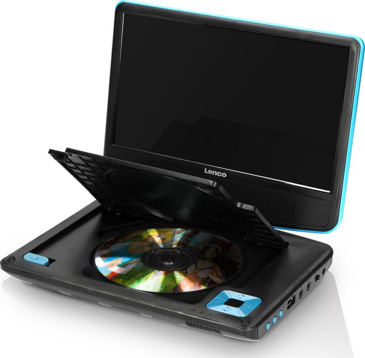 Produktbild Lenco Tragbarer Player DVP-910 (DVP910BLAU) (Tragbarer DVD-Player)