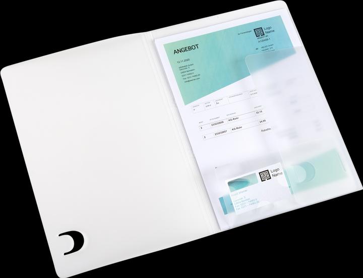 Produktbild Elba Angebotsmappe image basic, für DIN A4, farblos für ca. 70 Blatt, PP 0,5 mm, Ablage im Ordner möglich (A4, 1 x)