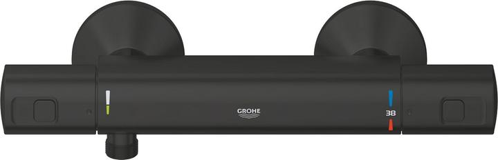 Actual product image Grohe Precision Start QuickFix thermostatic mixer for shower, matt black
