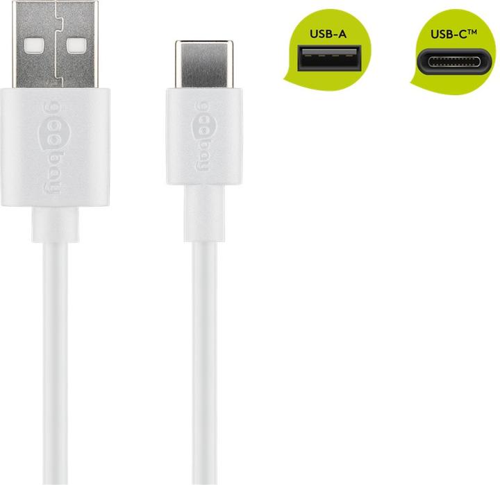 Produktbild Goobay USB-A – USB-C (0.10 m, USB 2.0)