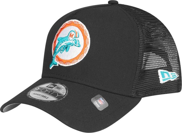 New Era A-Frame Snapback Trucker Cap - Retro Miami Dolphins (One Size)
