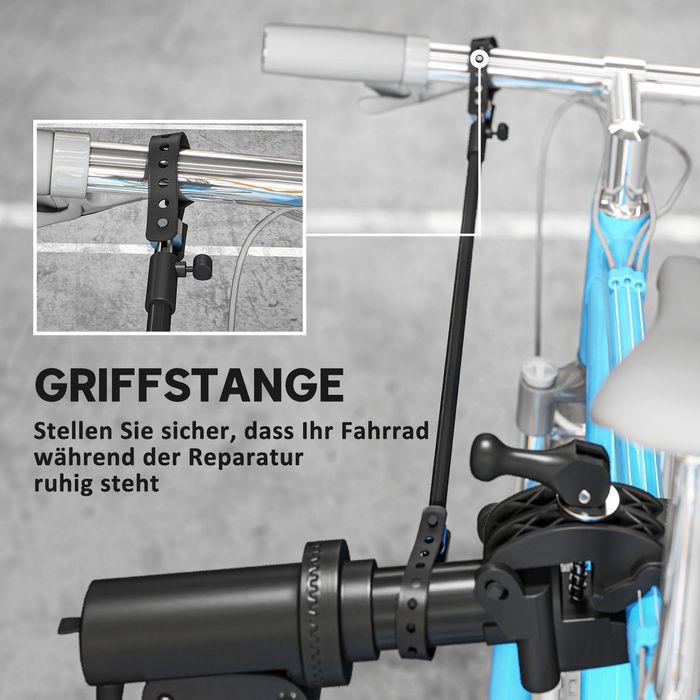 Produktbild Swisshandel24 Fahrrad-Reparatur-Ständer, Halter für Fahrräder zum und Reparieren, Schwarz