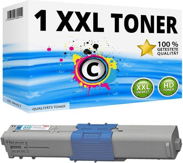 Actual product image Druckfuxx XXL TonerPatronen Cyan kompatibel für OKI C321DN MC332DN MC342DNW MC34