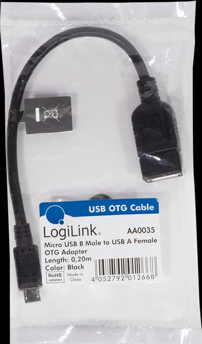 Actual product image LogiLink Usb-Otg (0.20 m, USB 2.0)