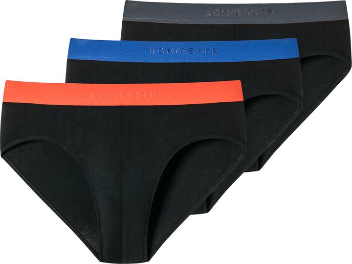 Schiesser 3er Pack 95/5 Organic Cotton Rio Slip / Unterhose (5, 3er Pack)