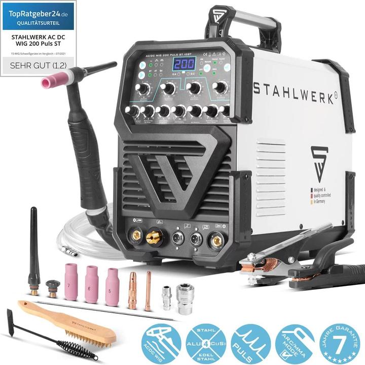 Produktbild Stahlwerk Schweissgerät AC/DC WIG 200 Puls ST IGBT / 200 A