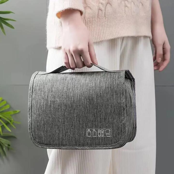 Only-Bags.Store Faltbare Kulturtasche Organizer Hängende Aufbewahrungstasche Badezimmer Makeup Tasche Koffer Reisen (19 l)