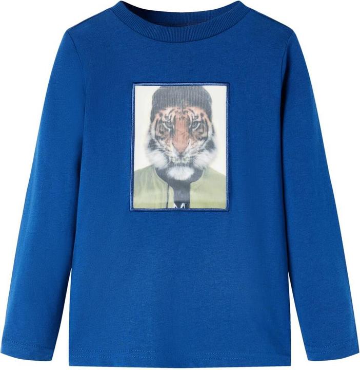 VidaXL Kinder-Langarmshirt Dunkelblau 140,Material: 100 (140)