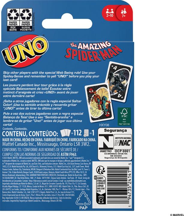 Produktbild Mattel Games Uno Spider-Man (Deutsch, Französisch, Italienisch)